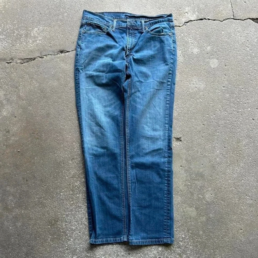 Levis 541 Ocean Blue Wash Y2K Straight Leg Denim Blue Jeans Workwear School